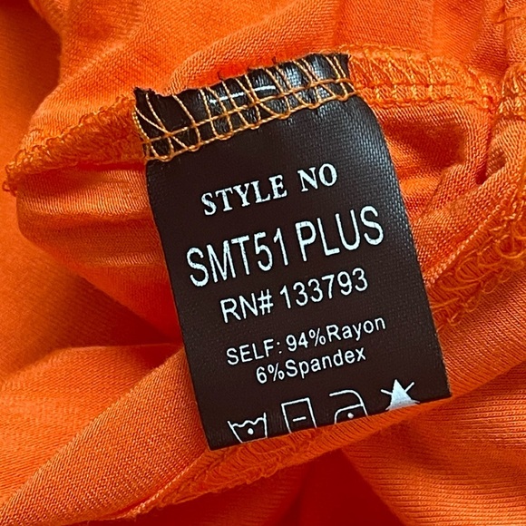 POL SUPER SOFT BUTTON V NECKLINE SLEEVELESS TANK TOP IN ORANGE SIZE XL NWOT - Picture 7 of 9